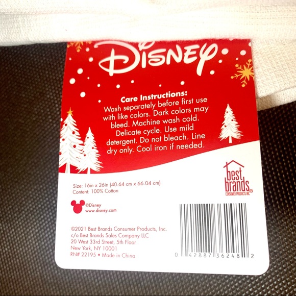 DISNEY MICKEY MOUSE “Festive Cheer” Christmas Kitchen Towels 2Pk - Picture 4 of 5